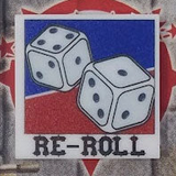 5 Re Roll Markers compatible with Blood Bowl Season 2