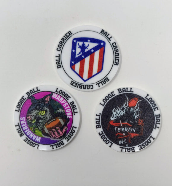 Custom Ball Carrier / Loose Ball Double Sided Token for Blood Bowl 2020